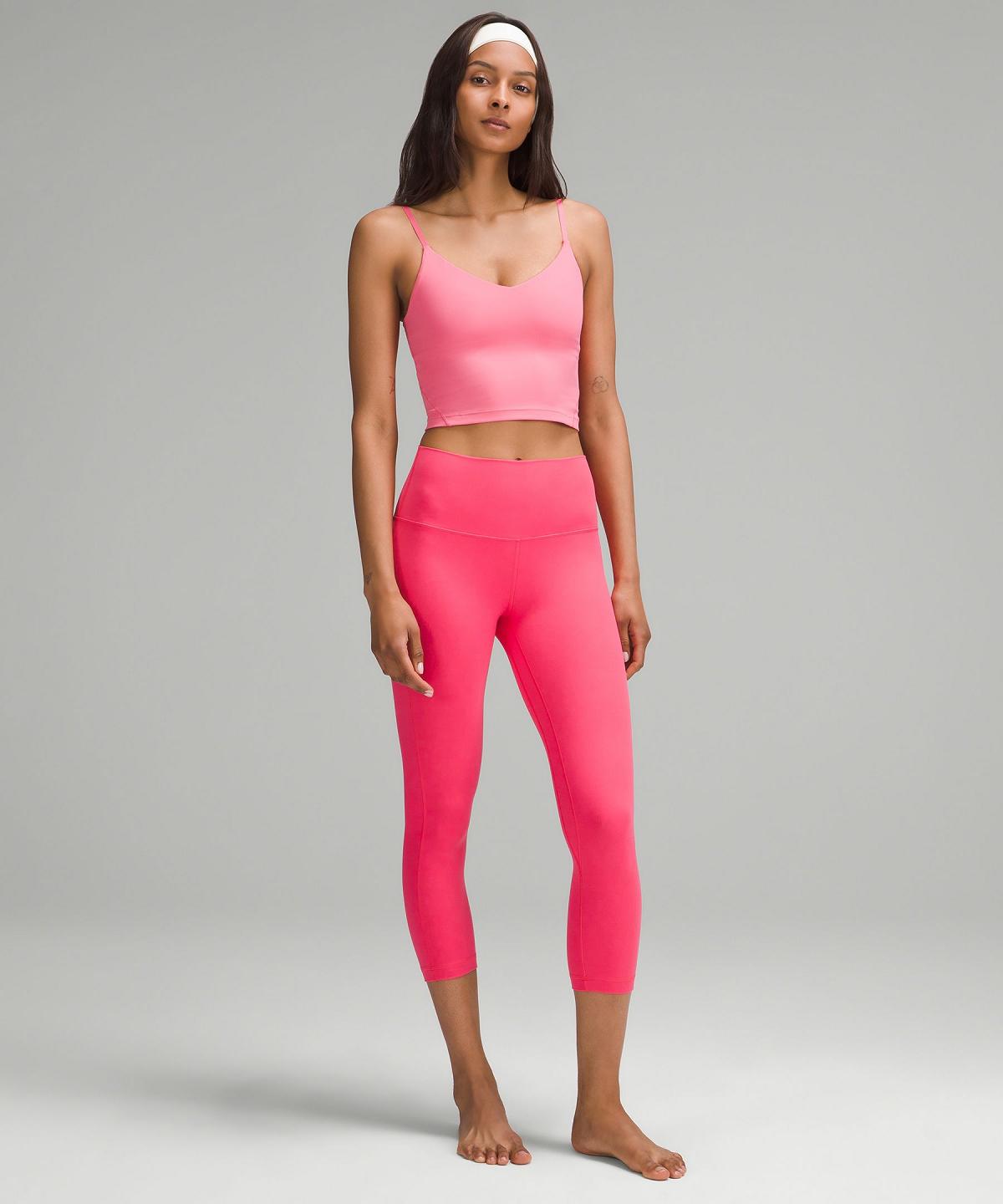 Chemises Lululemon Align™ Cropped Cami Femme Rose | FR_LuLu53541