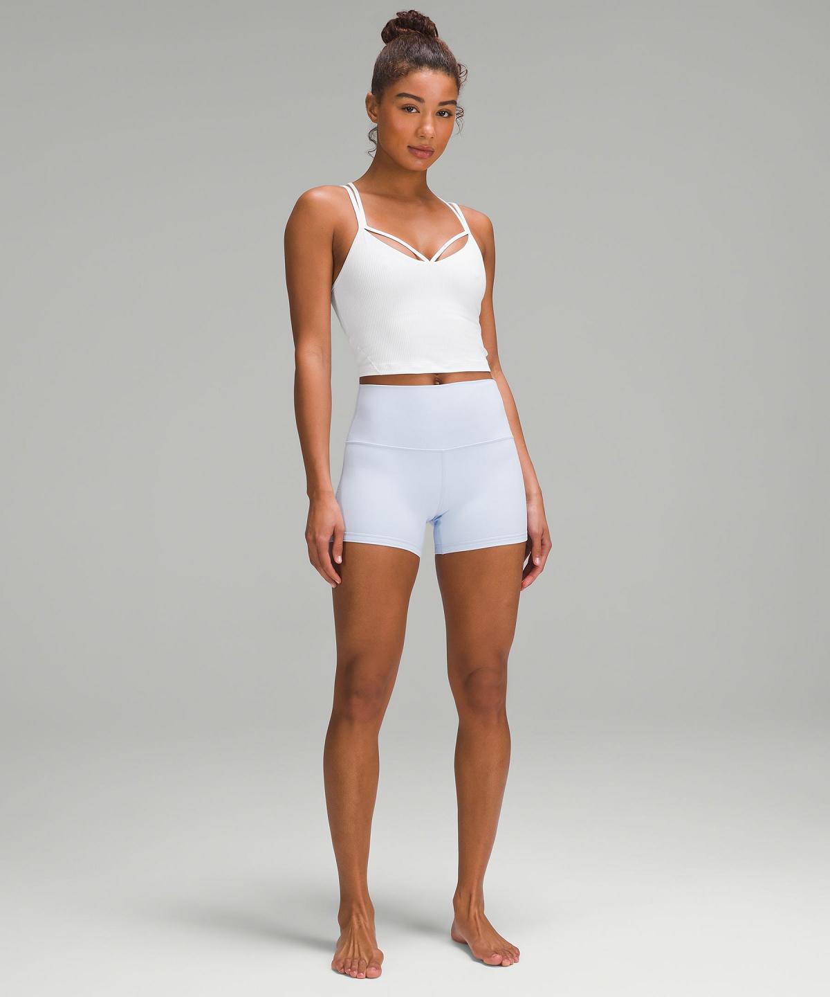 Chemises Lululemon Align™ Strappy Ribbed Femme Blanche | FR_LuLu46336