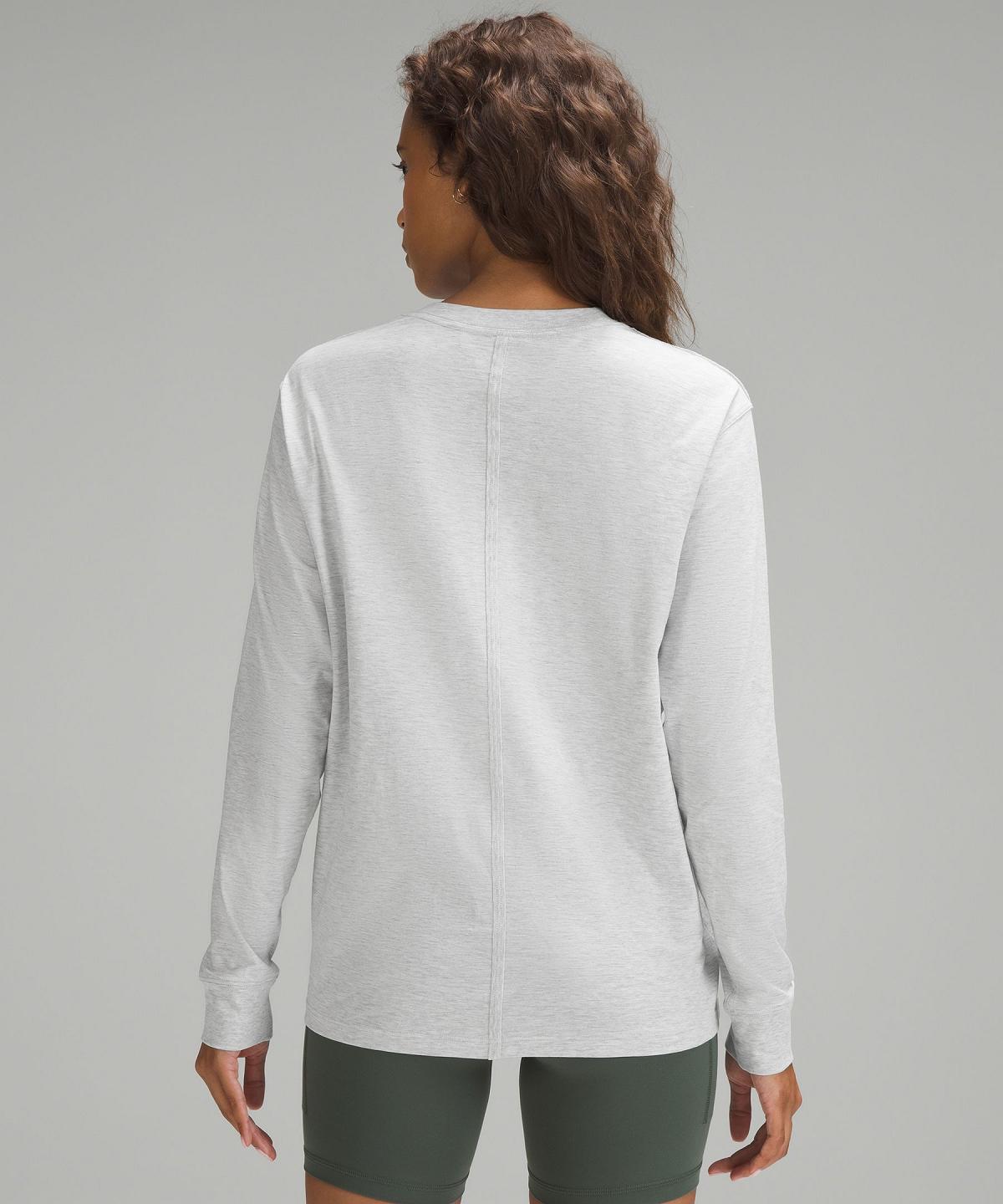 Chemises Lululemon All Yours Long-Sleeve Femme Grise Clair | FR_LuLu53077