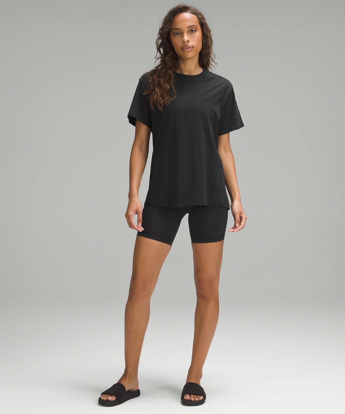 Chemises Lululemon All Yours Short-Sleeve T-Shirt Femme Noir | FR_LuLu79411