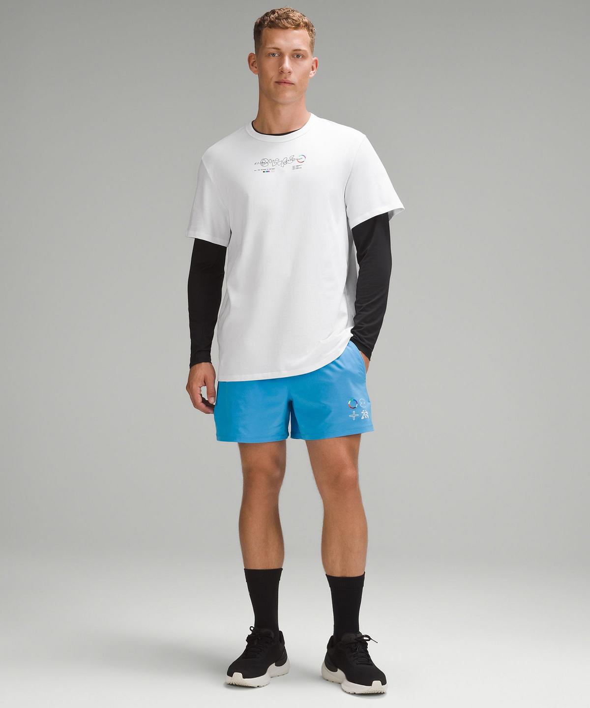 Chemises Lululemon Cotton Jersey T-Shirt Homme Blanche | FR_LuLu97500