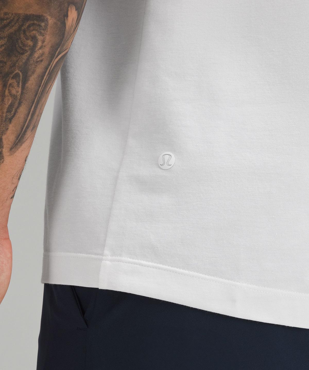 Chemises Lululemon Evolution Short-Sleeve Polo Homme Blanche | FR_LuLu37869