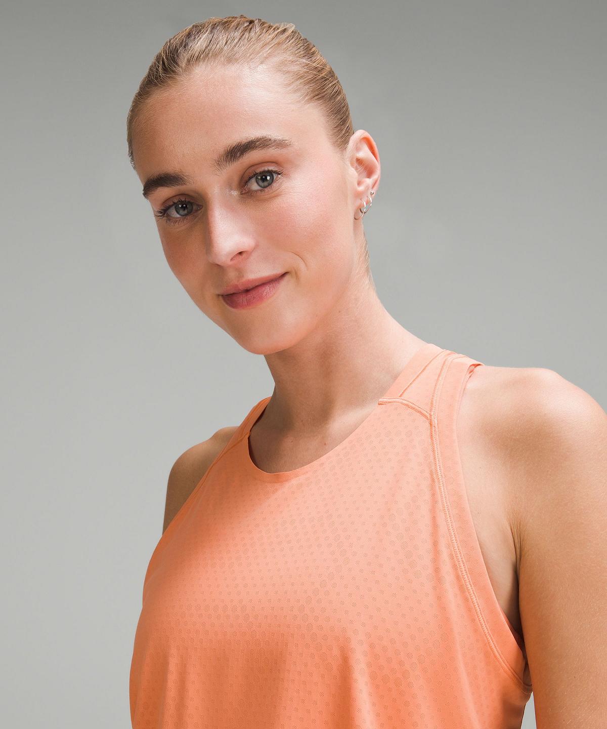 Chemises Lululemon Fast and Free Race Length Femme Corail | FR_LuLu88979