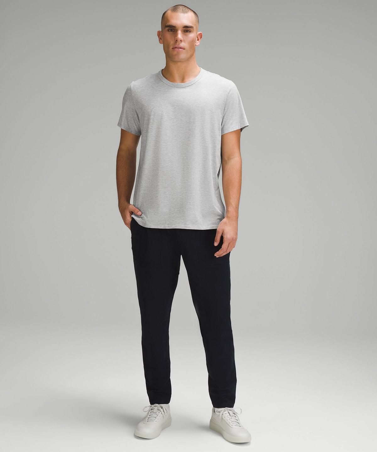 Chemises Lululemon Fundamental T-Shirt Homme Argent | FR_LuLu89981