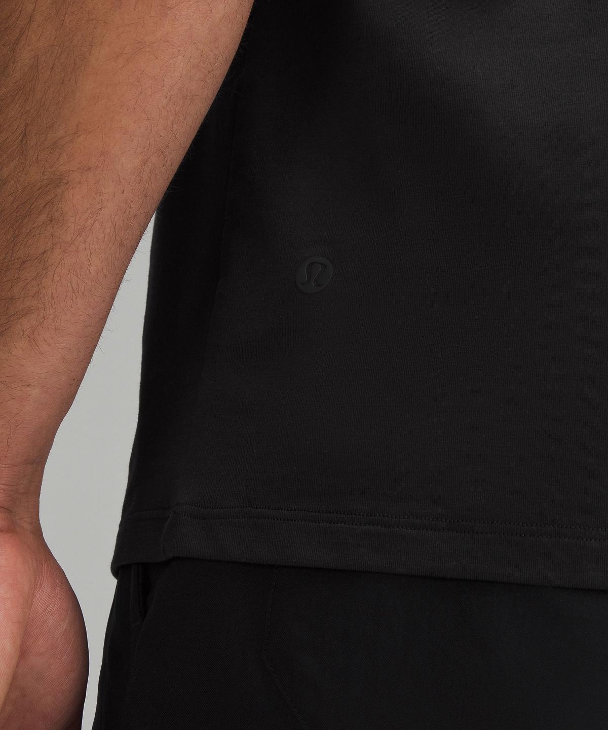 Chemises Lululemon Fundamental V-Neck T-Shirt Homme Noir | FR_LuLu70835