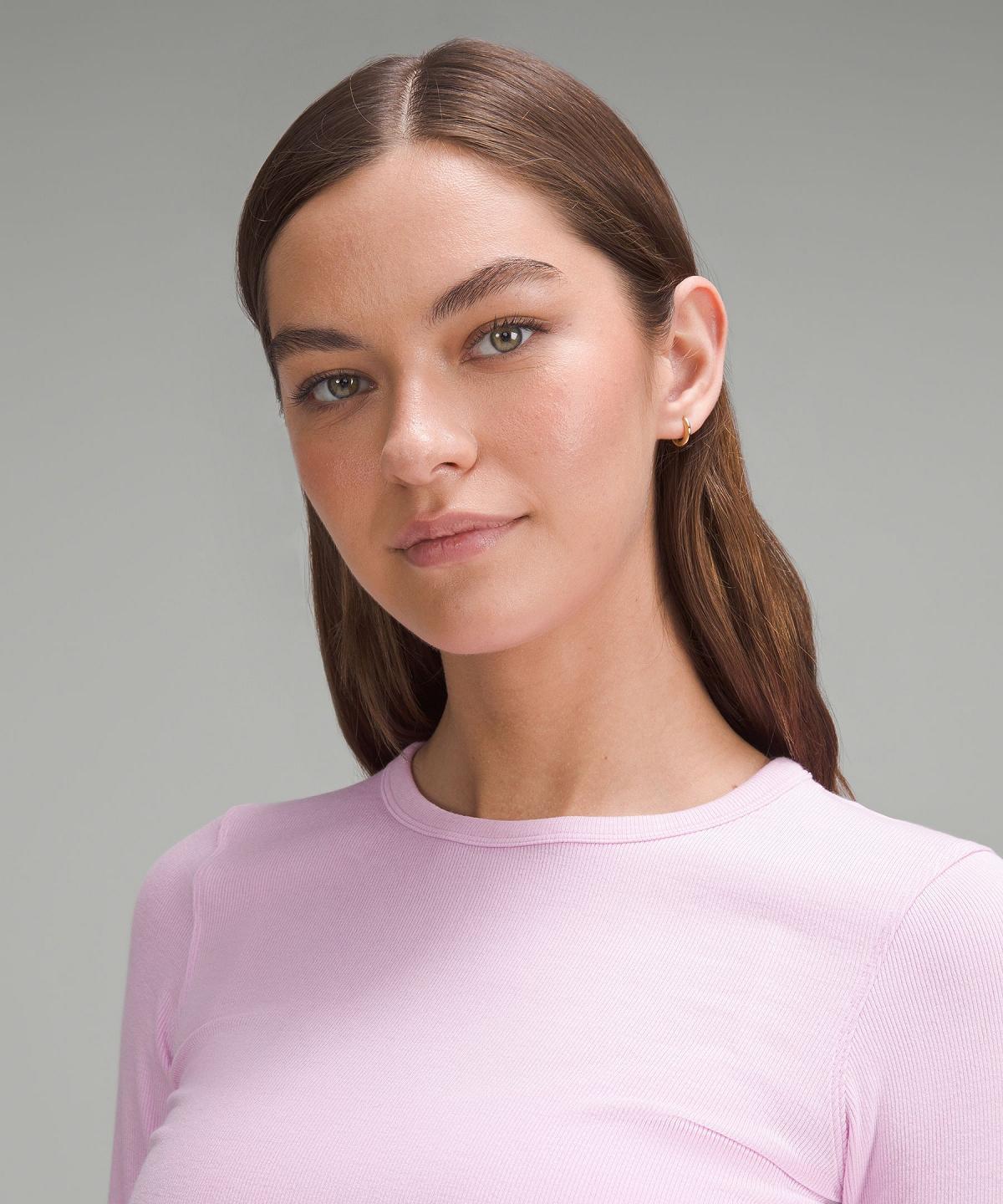 Chemises Lululemon Hold Tight Long-Sleeve Femme Rose | FR_LuLu10752