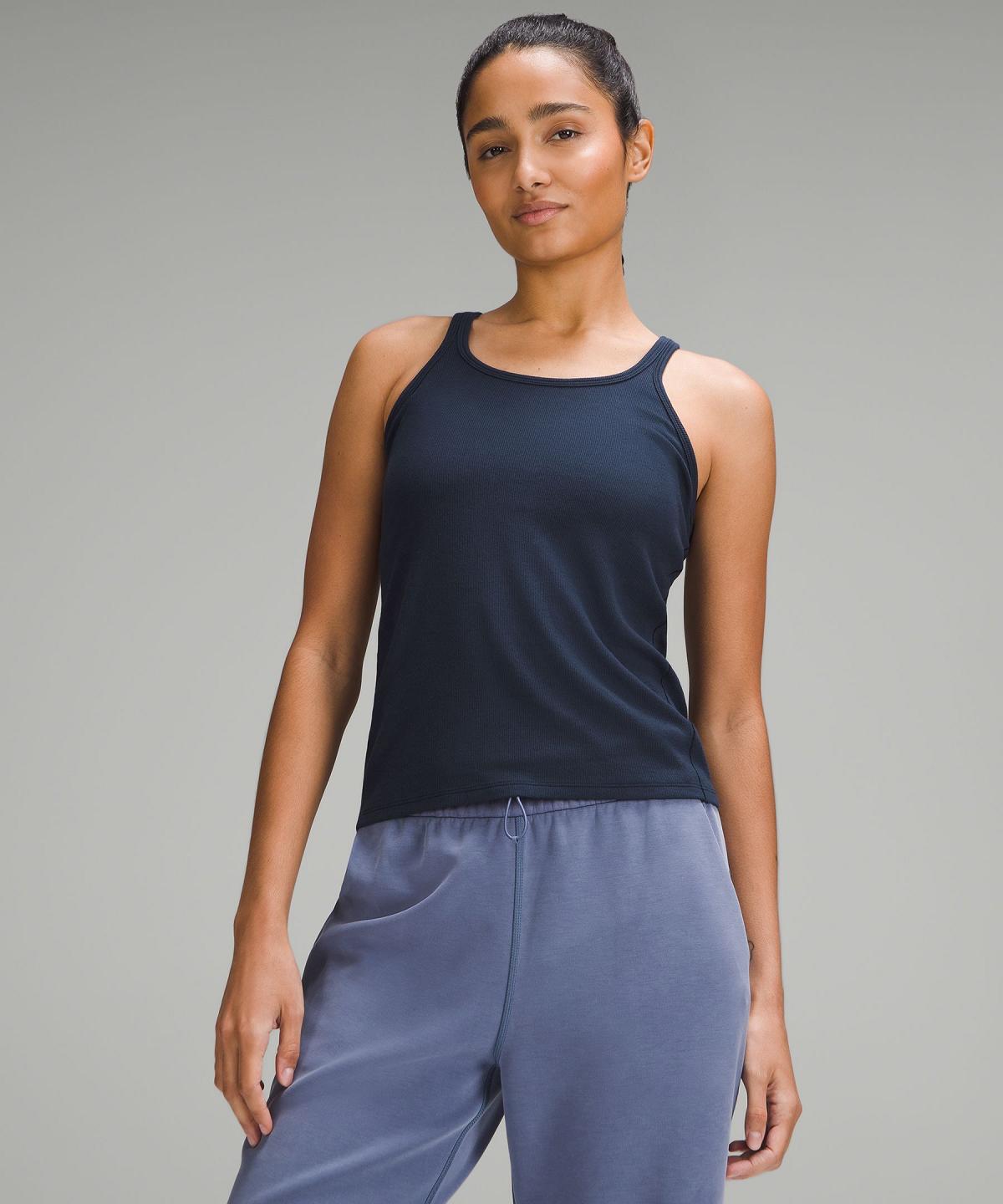 Chemises Lululemon Hold Tight Thin Strap Racerback Femme Bleu Marine | FR_LuLu74324