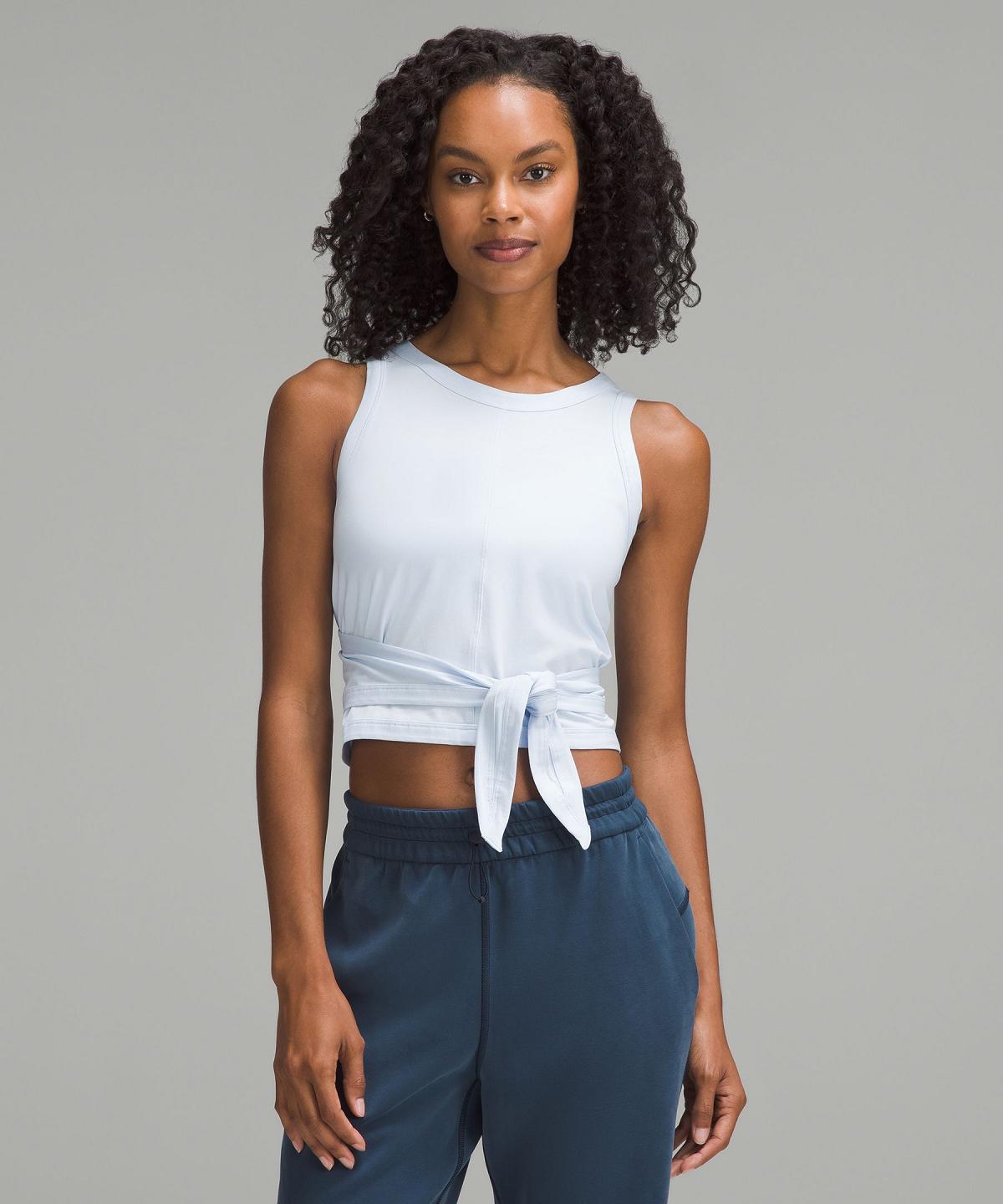 Chemises Lululemon It's a Tie Femme Blanche | FR_LuLu82276