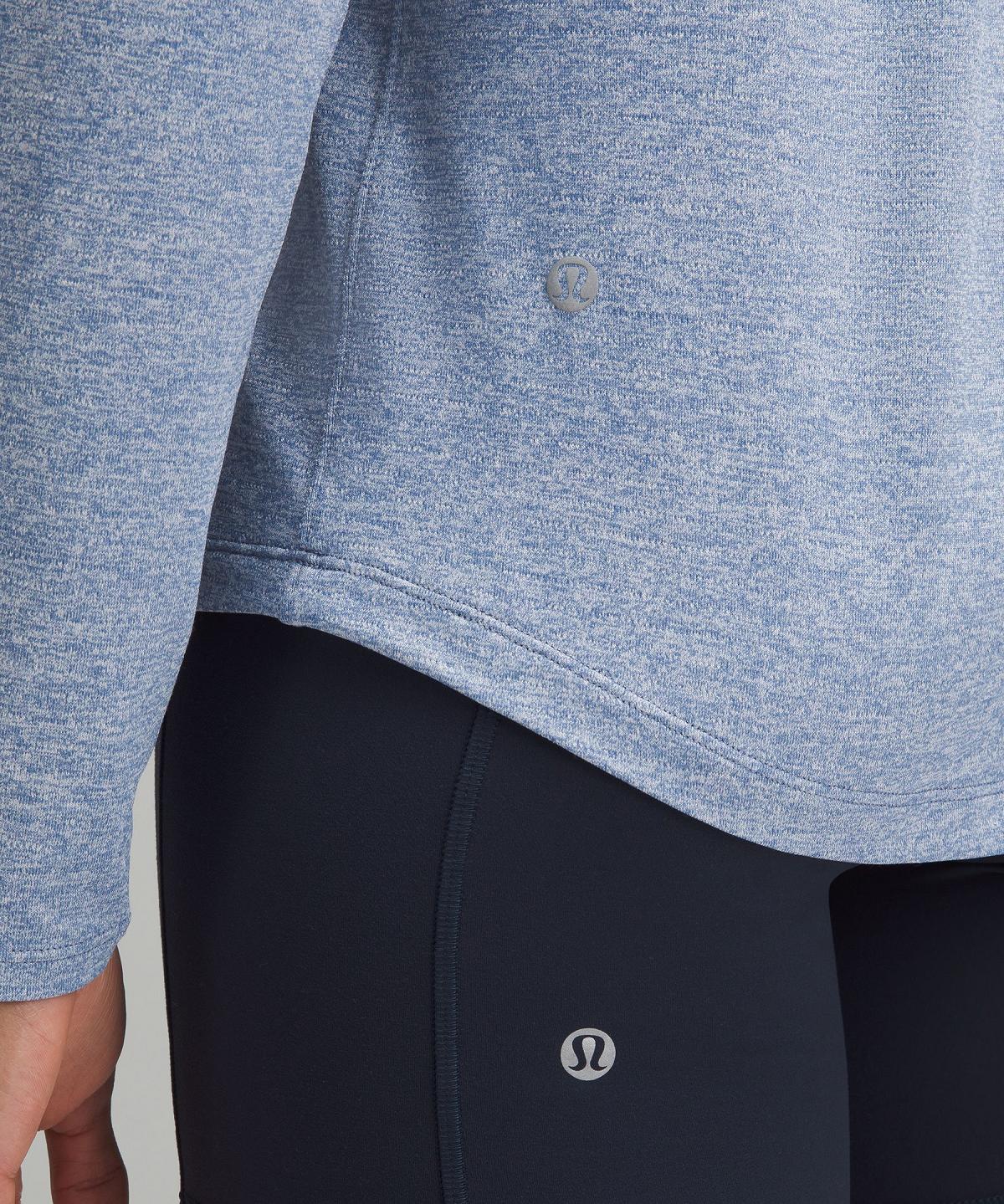 Chemises Lululemon License to Train Classic-Fit Long-Sleeve Femme Bleu | FR_LuLu79245