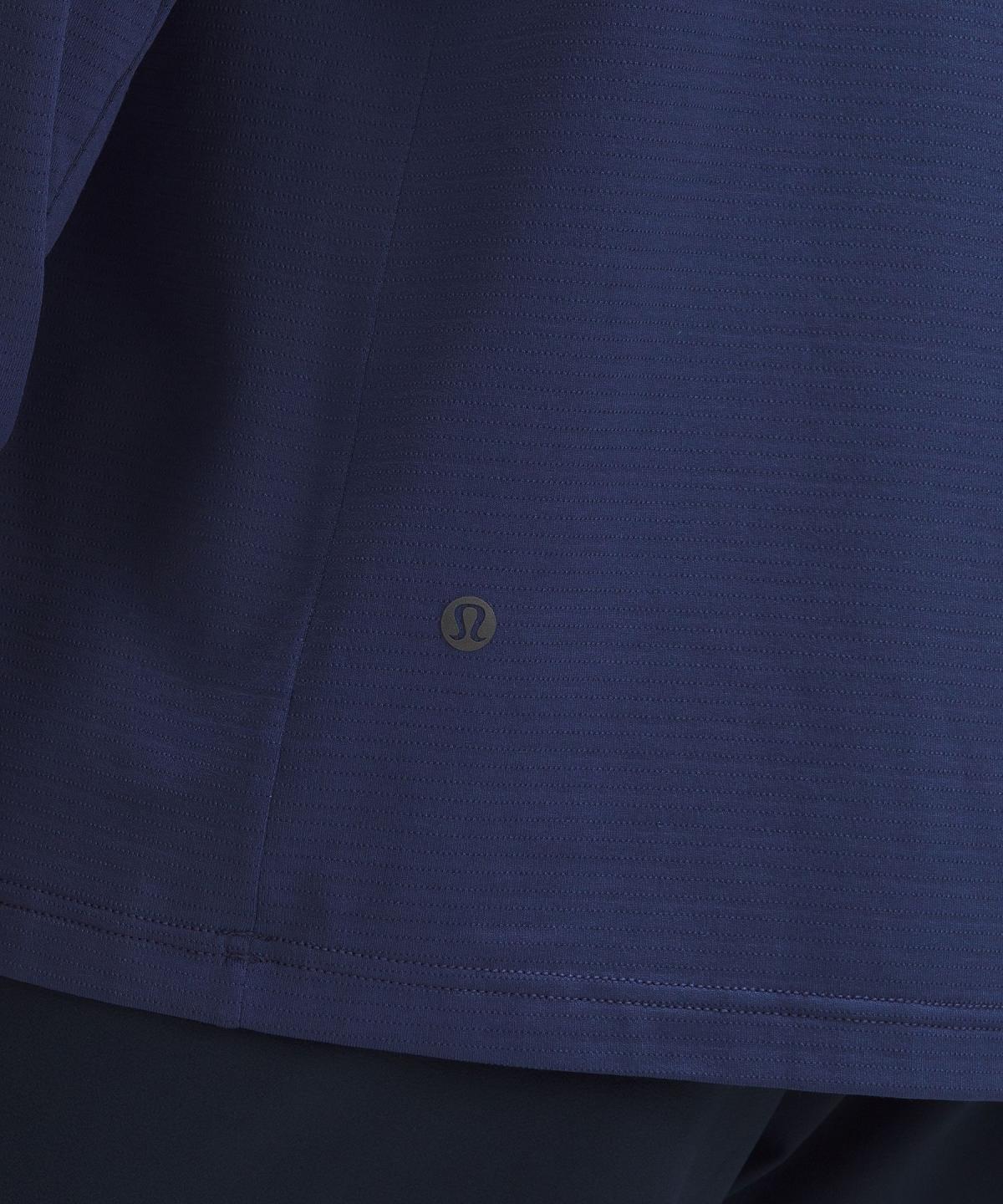 Chemises Lululemon License to Train Relaxed-Fit Long-Sleeve Homme Bleu | FR_LuLu39058