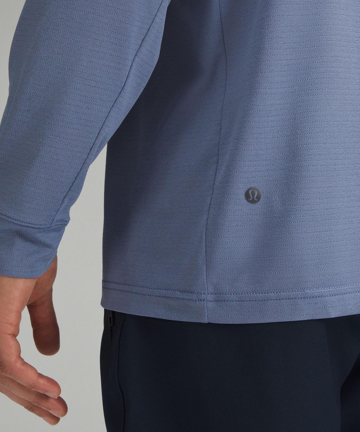 Chemises Lululemon License to Train Relaxed-Fit Long-Sleeve Homme Bleu | FR_LuLu60072