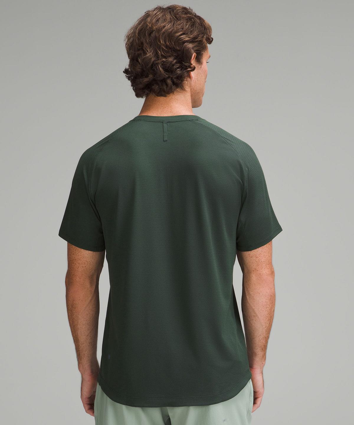 Chemises Lululemon License to Train Short-Sleeve Homme Vert | FR_LuLu80515