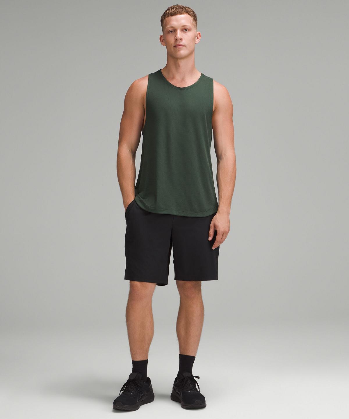 Chemises Lululemon License to Train Tank Top Homme Vert | FR_LuLu33698