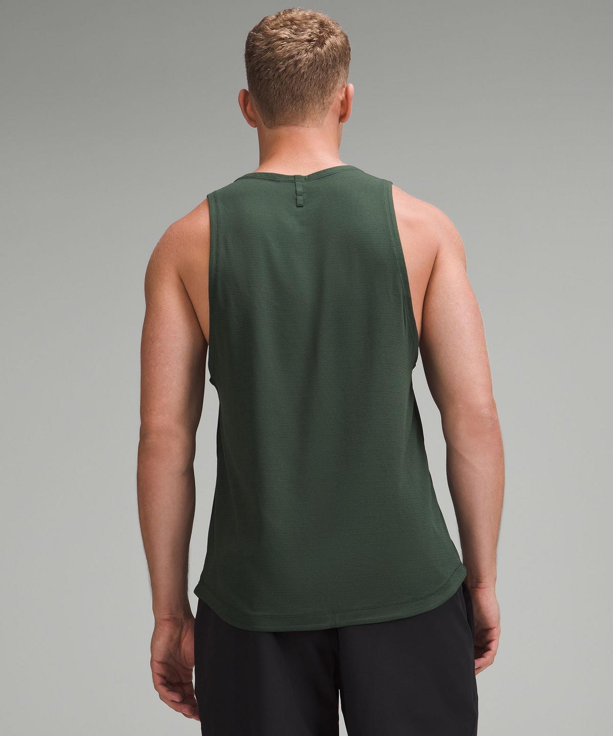 Chemises Lululemon License to Train Tank Top Homme Vert | FR_LuLu33698