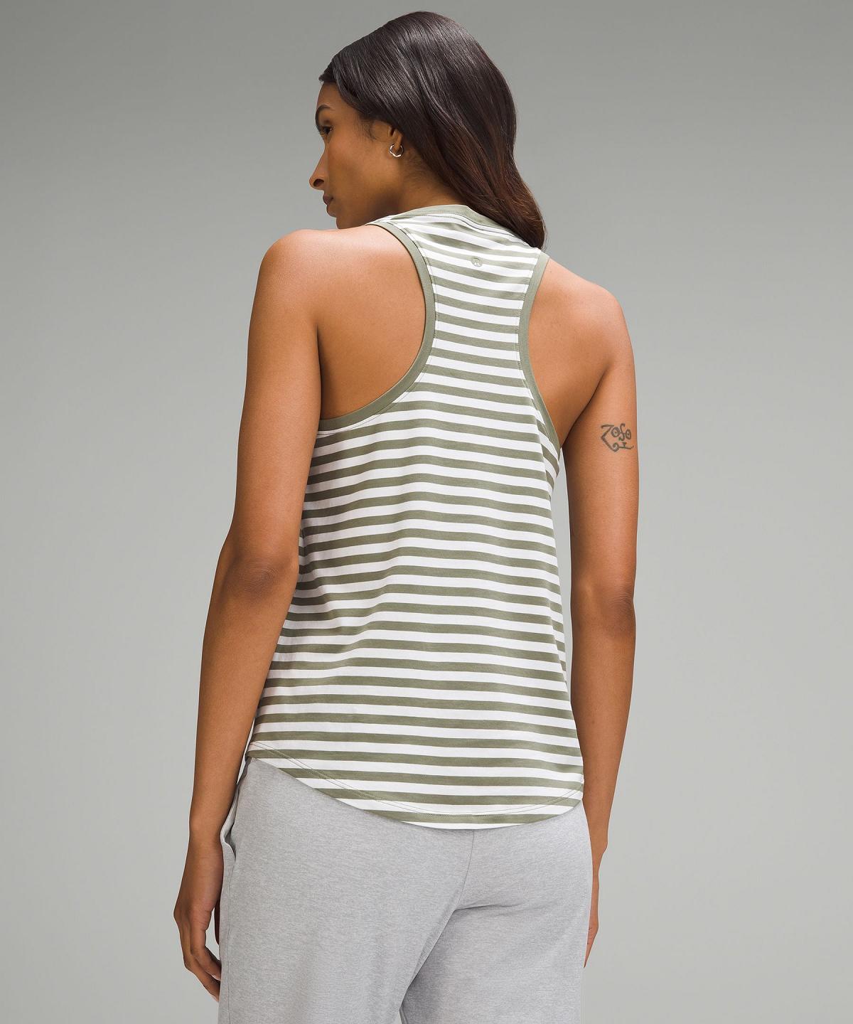 Chemises Lululemon Love Femme Stripes Vert Blanche | FR_LuLu66100