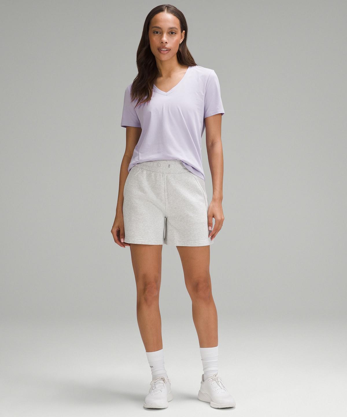 Chemises Lululemon Love V-Neck T-Shirt Femme Violette | FR_LuLu62903