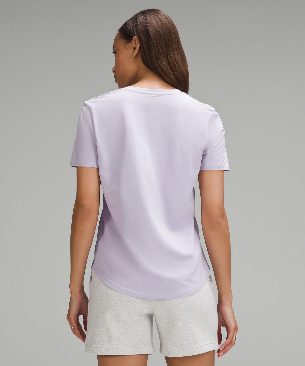 Chemises Lululemon Love V-Neck T-Shirt Femme Violette | FR_LuLu62903