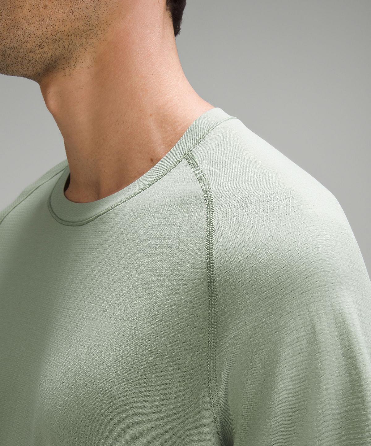 Chemises Lululemon Metal Vent Tech Short-Sleeve Homme Vert | FR_LuLu51880