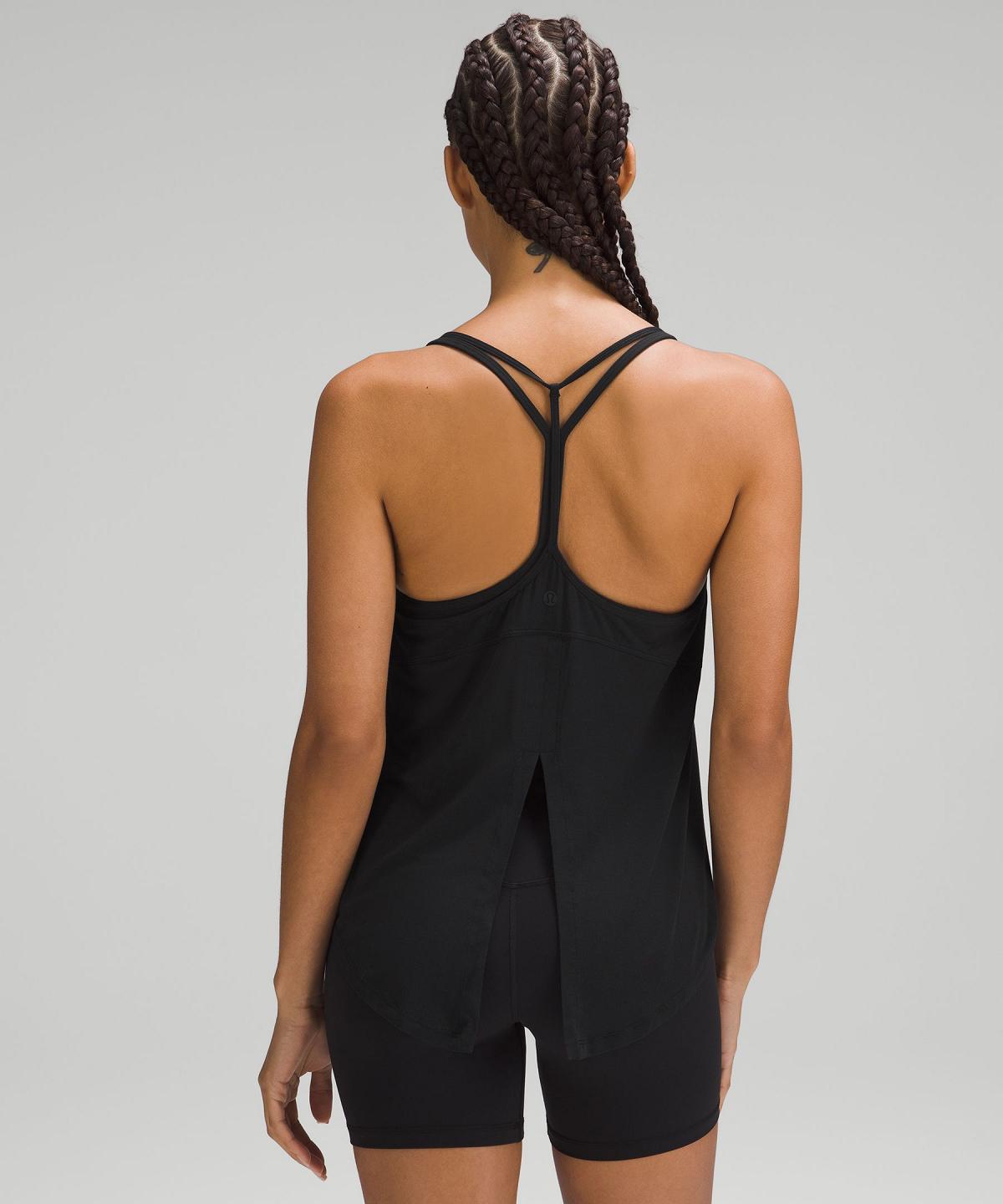 Chemises Lululemon Modal-Silk Yoga Femme Noir | FR_LuLu45046