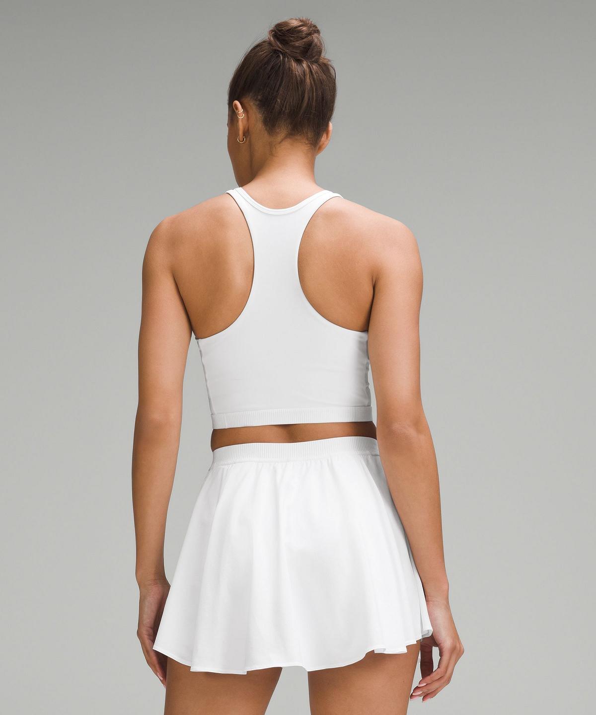 Chemises Lululemon Narrow Hem Cropped Tennis Femme Blanche | FR_LuLu29481