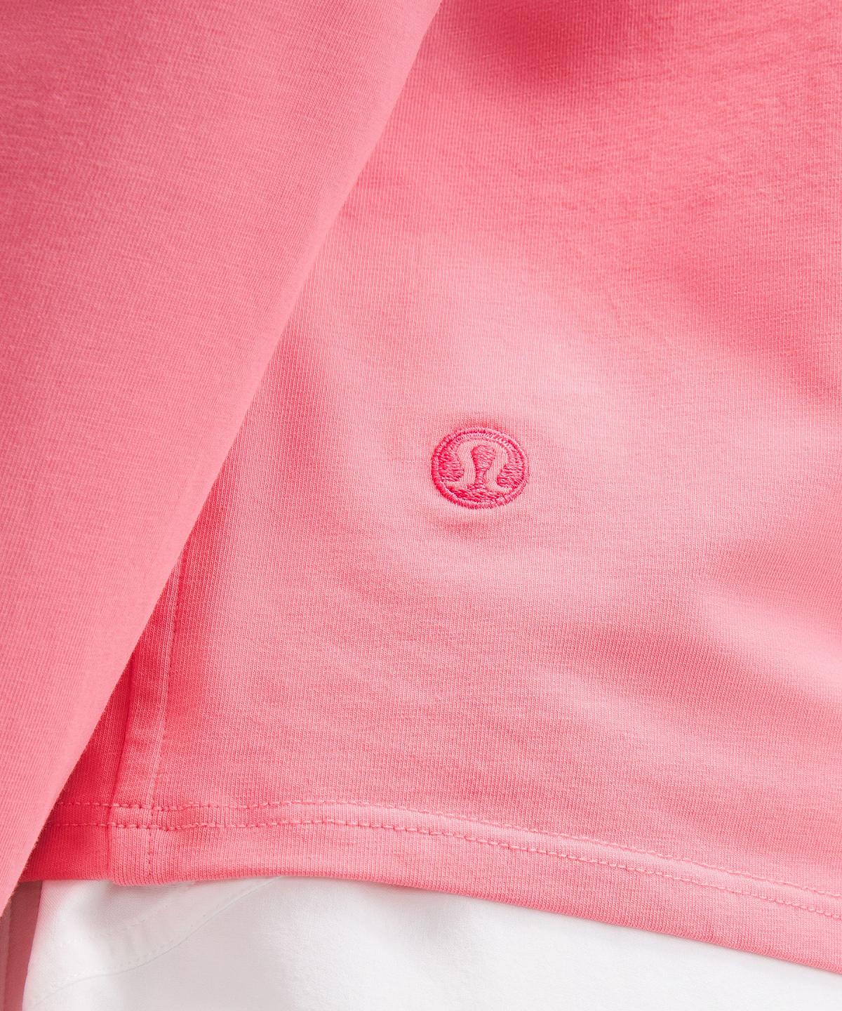 Chemises Lululemon Organic Cotton Crewneck Long-Sleeve Femme Rose | FR_LuLu18545