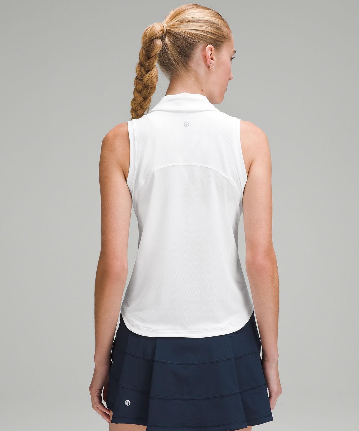 Chemises Lululemon Quick Dry Sleeveless Femme Blanche | FR_LuLu74406