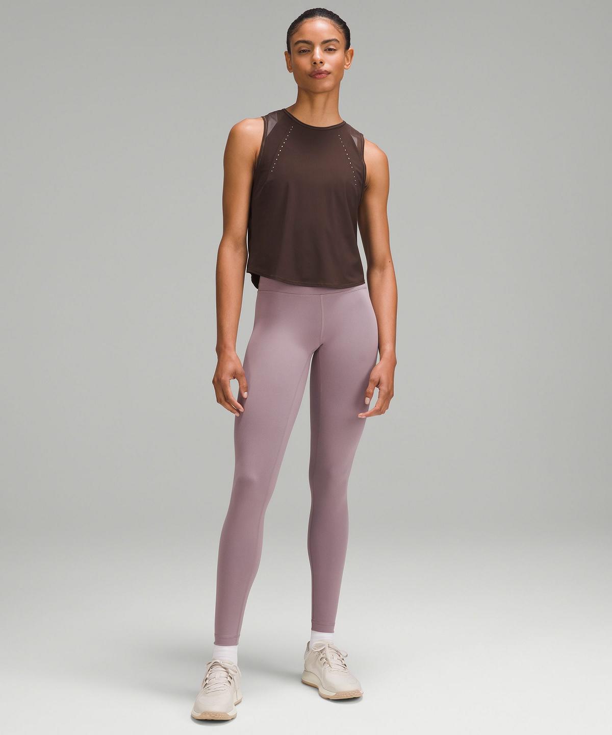 Chemises Lululemon Sculpt Cropped Femme Marron | FR_LuLu76204