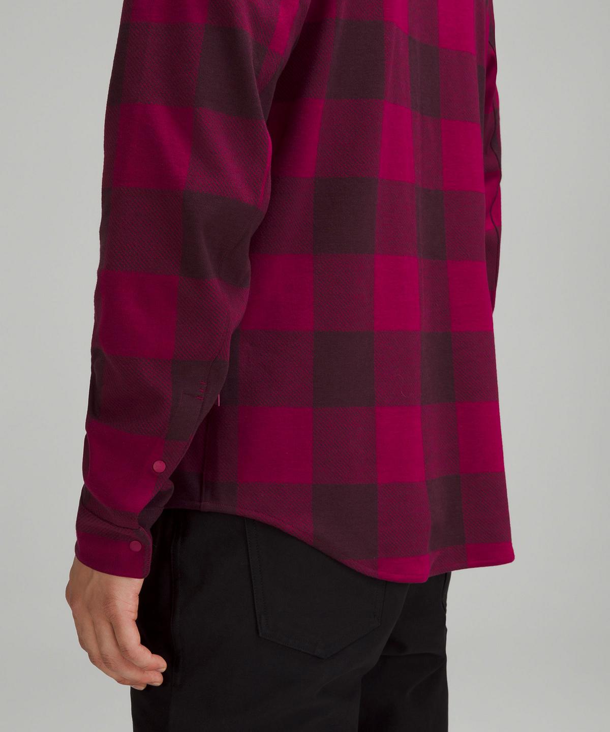 Chemises Lululemon Soft Knit Overshirt Homme Bordeaux | FR_LuLu36009