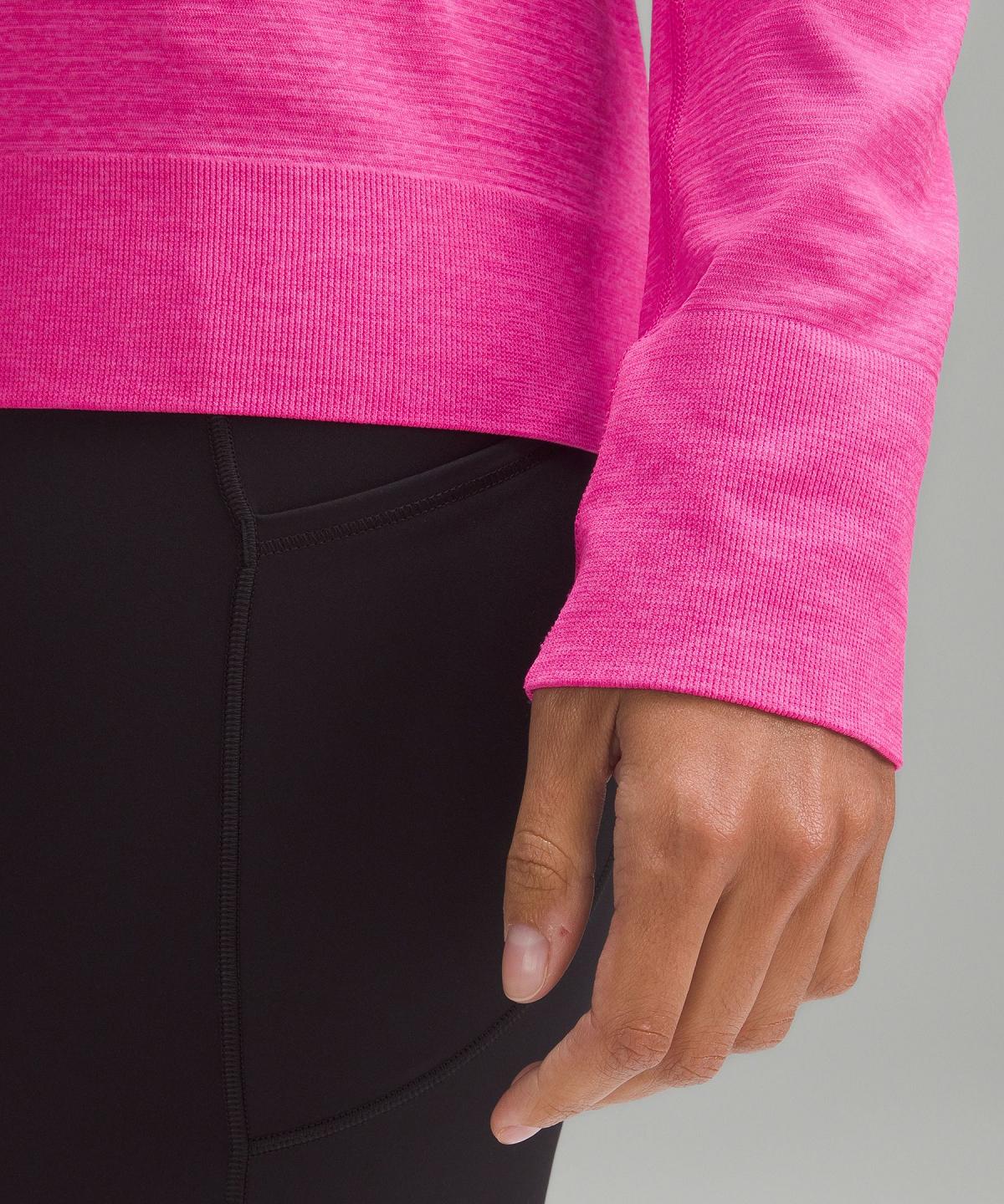 Chemises Lululemon Swiftly Relaxed Long-Sleeve Femme Rose | FR_LuLu88682