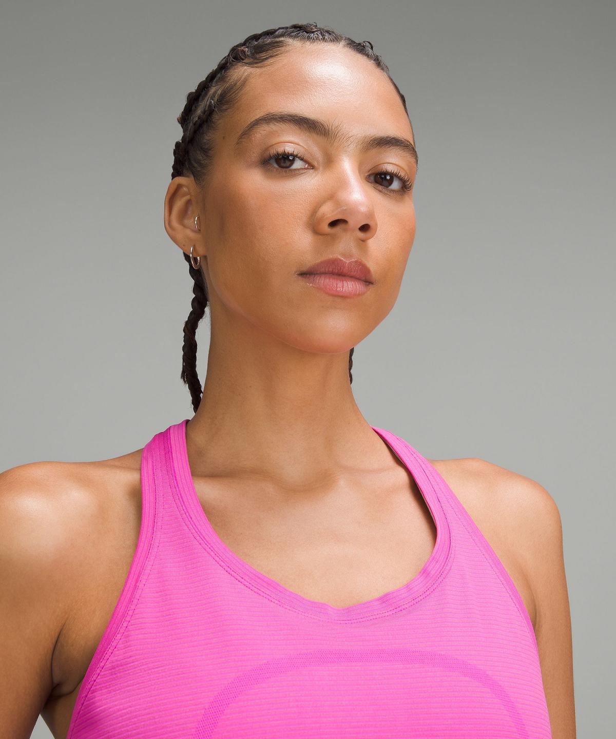 Chemises Lululemon Swiftly Tech Racerback 2.0 Femme Rose | FR_LuLu24898