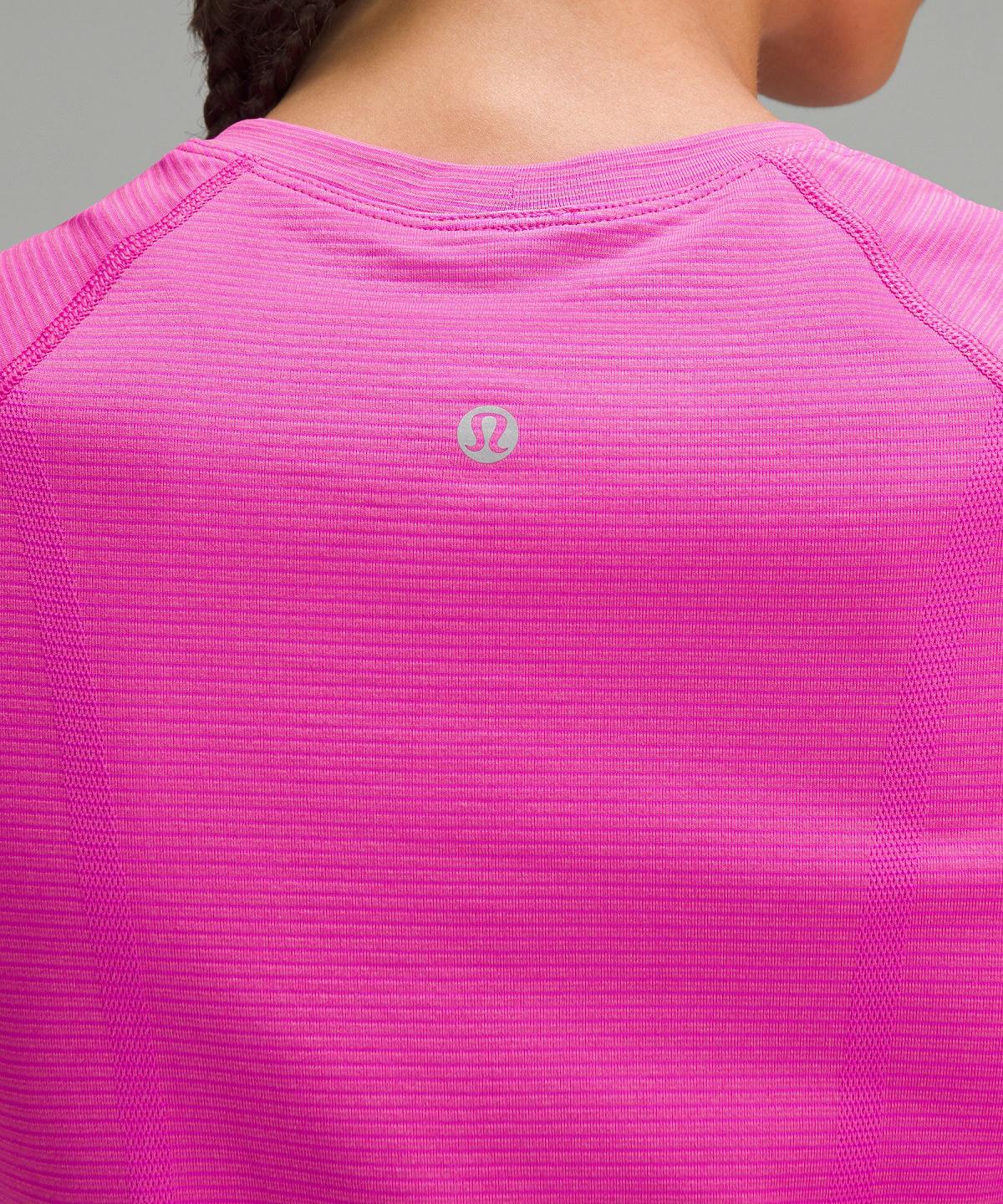 Chemises Lululemon Swiftly Tech Short-Sleeve 2.0 Femme Rose | FR_LuLu90009