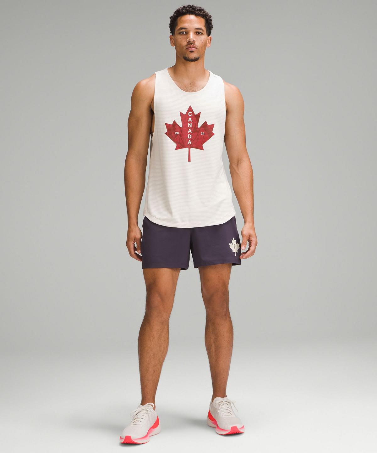 Chemises Lululemon Team Canada License to Train Sleeveless Homme Blanche | FR_LuLu57038