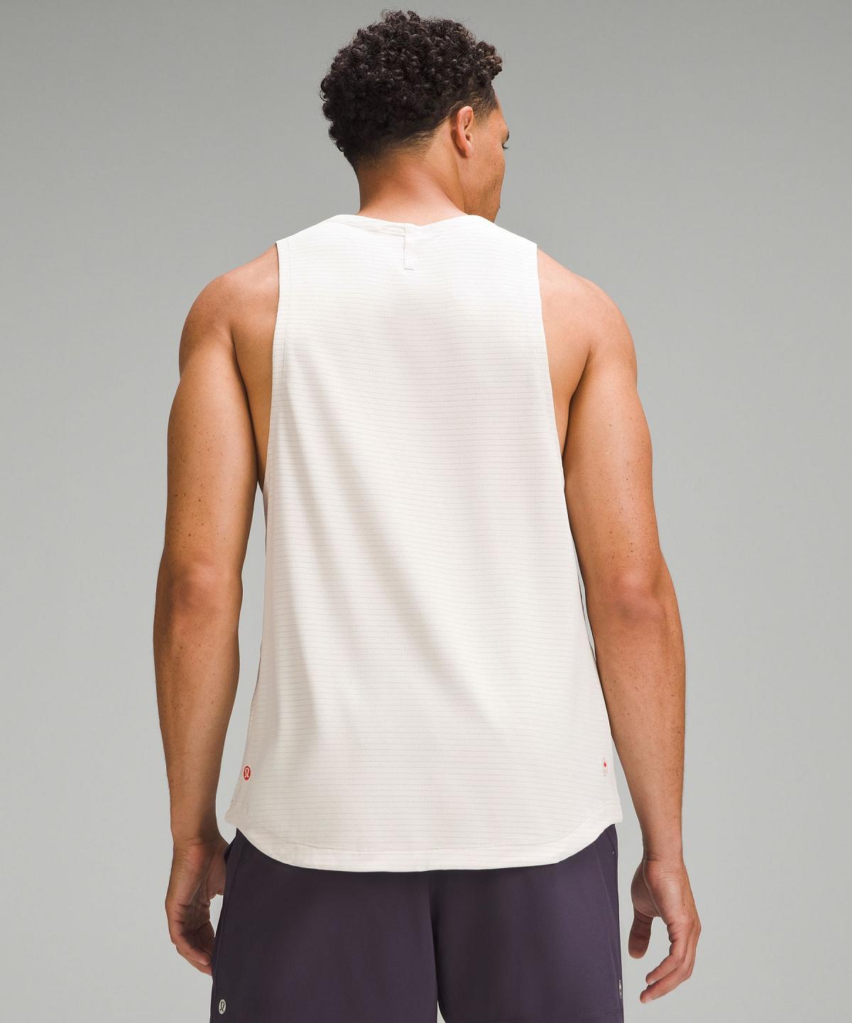 Chemises Lululemon Team Canada License to Train Sleeveless Homme Blanche | FR_LuLu57038