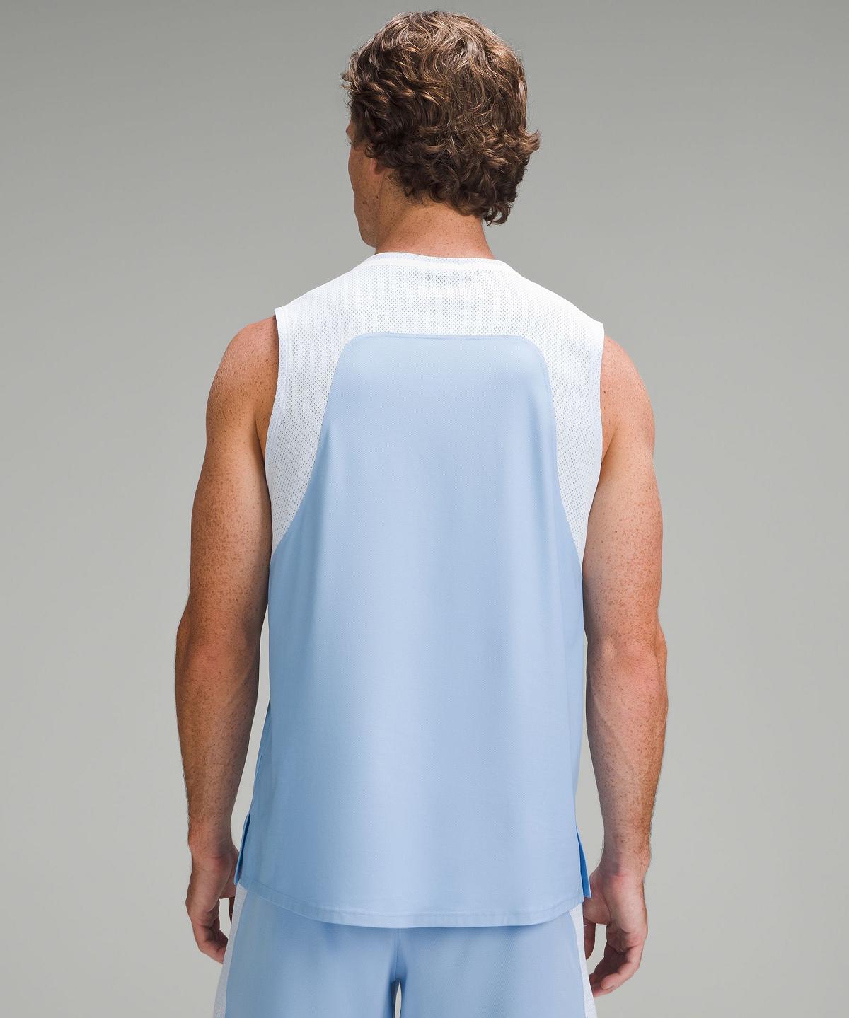 Chemises Lululemon Tennis Sleeveless Homme Bleu | FR_LuLu55909