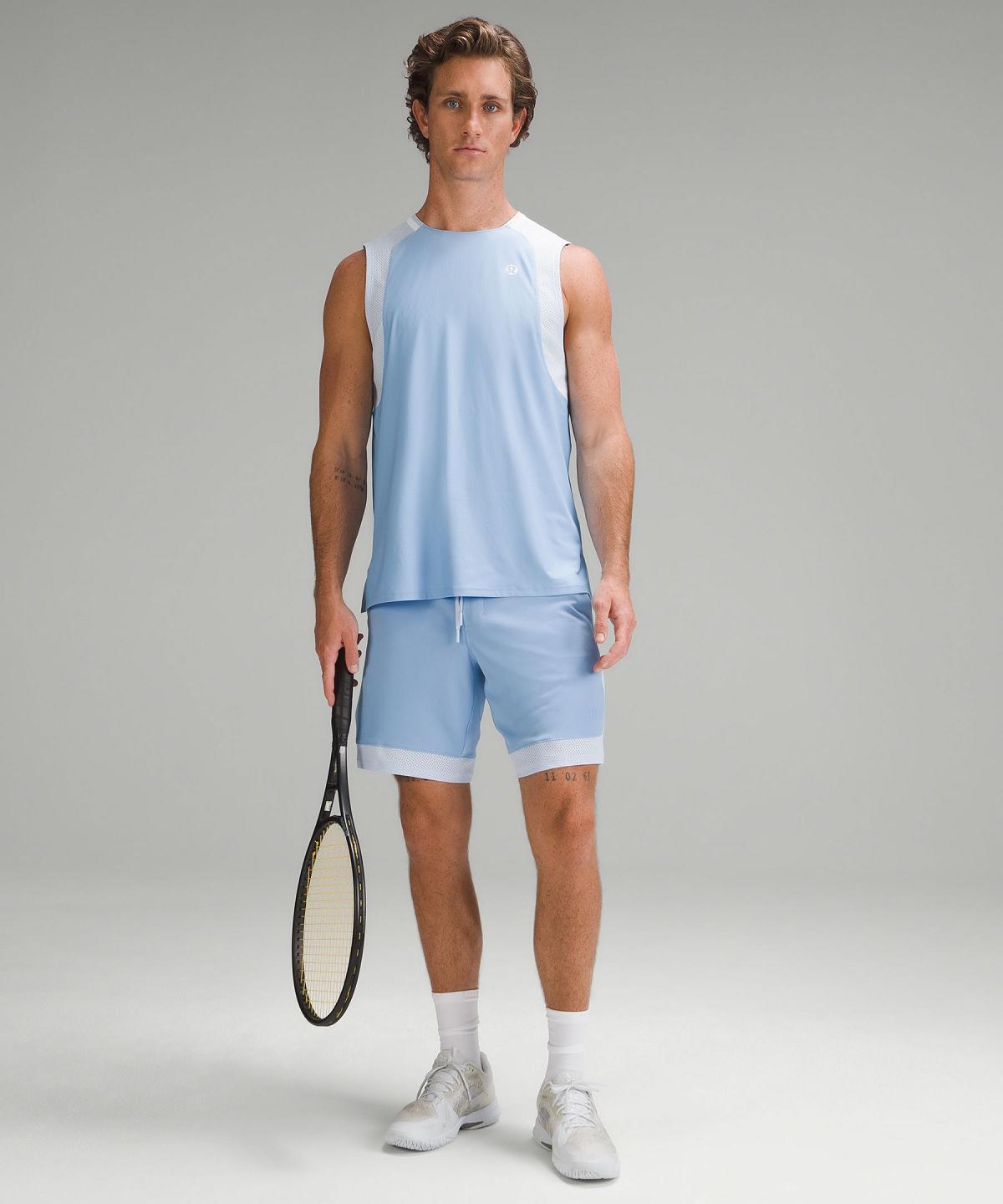 Chemises Lululemon Tennis Sleeveless Homme Bleu | FR_LuLu55909