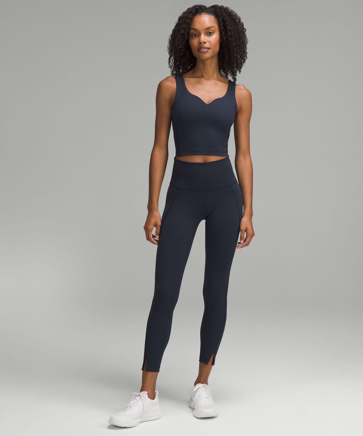 Chemises Lululemon Wunder Train Sweetheart Femme Bleu Marine | FR_LuLu56941