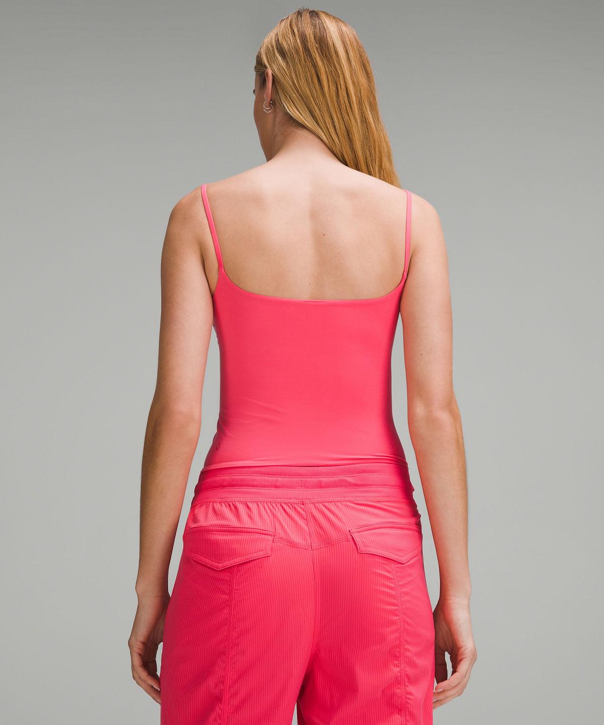 Chemises Lululemon Wundermost Ultra-Soft Nulu Spaghetti-Strap Cami Femme Rose | FR_LuLu28254