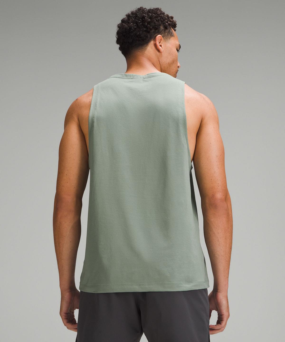 Chemises Lululemon Zeroed In Tank Homme Grise Vert | FR_LuLu13733