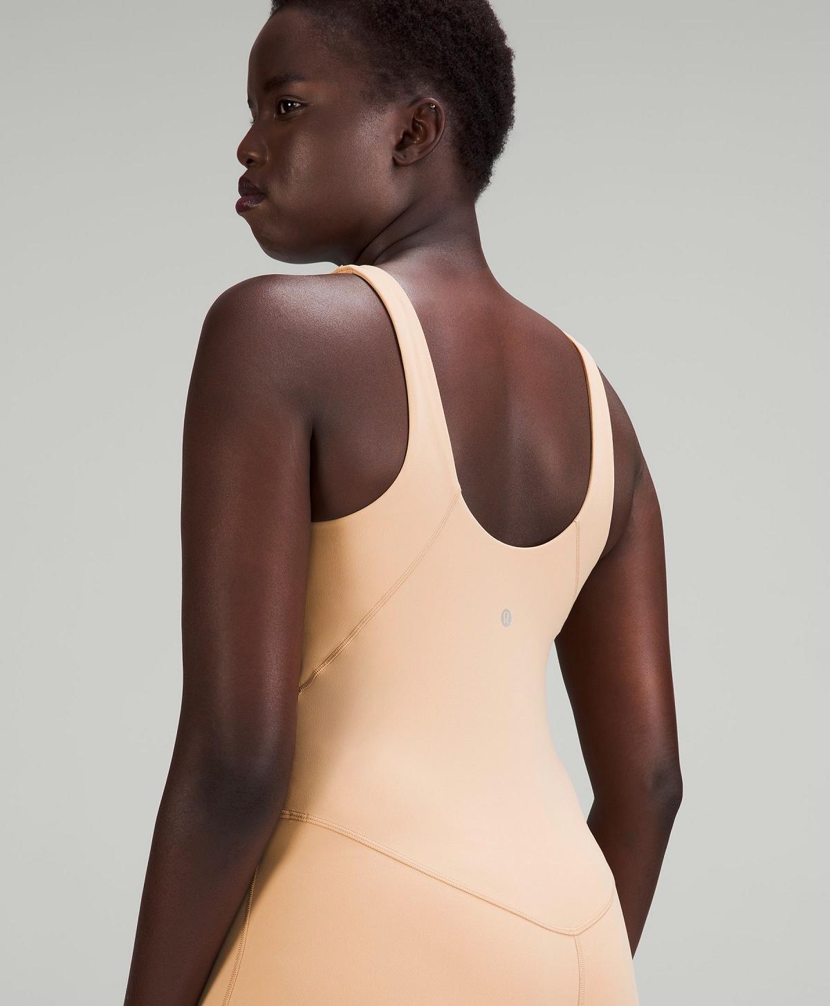 Combinaison Lululemon Align™ Bodysuit 25" Femme Beige | FR_LuLu25365