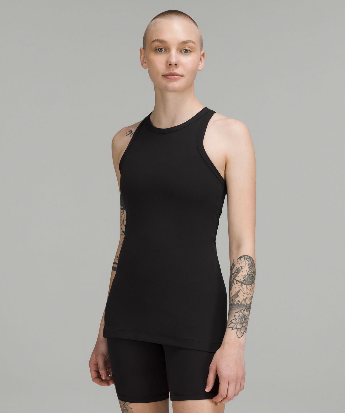 Debardeur Lululemon Align™ Hip-Length Racerback Femme Noir | FR_LuLu87129