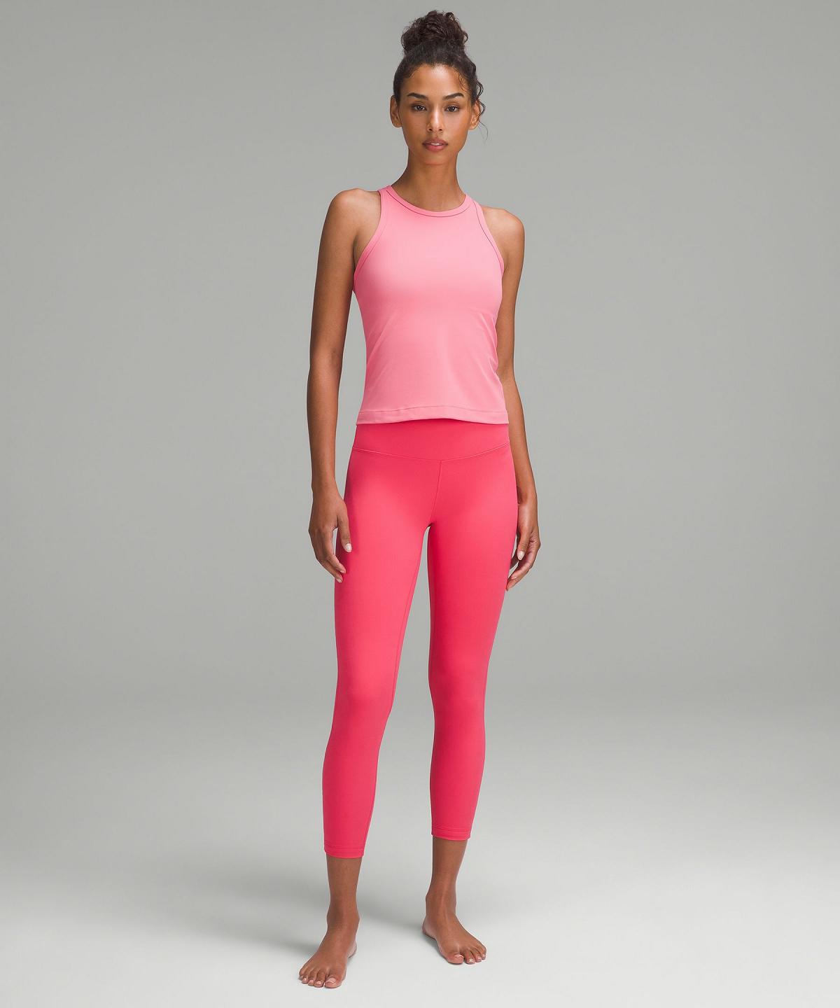 Debardeur Lululemon Align™ Waist-Length Racerback Femme Rose | FR_LuLu96042