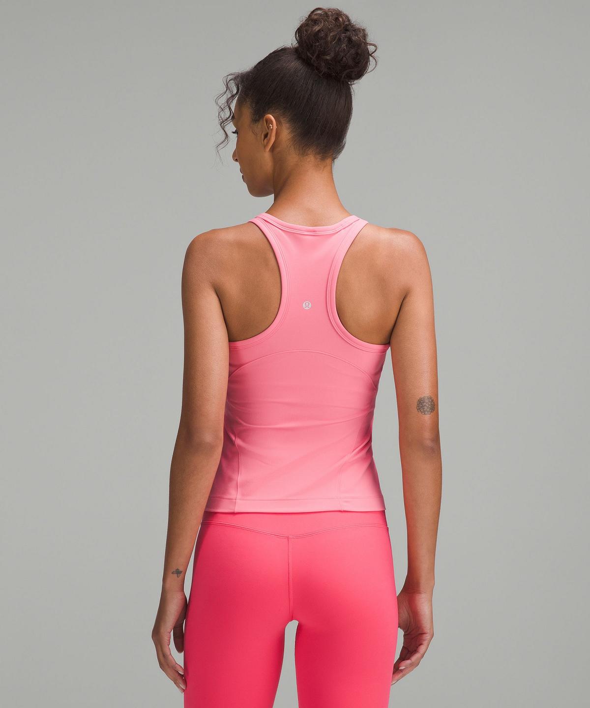 Debardeur Lululemon Align™ Waist-Length Racerback Femme Rose | FR_LuLu96042