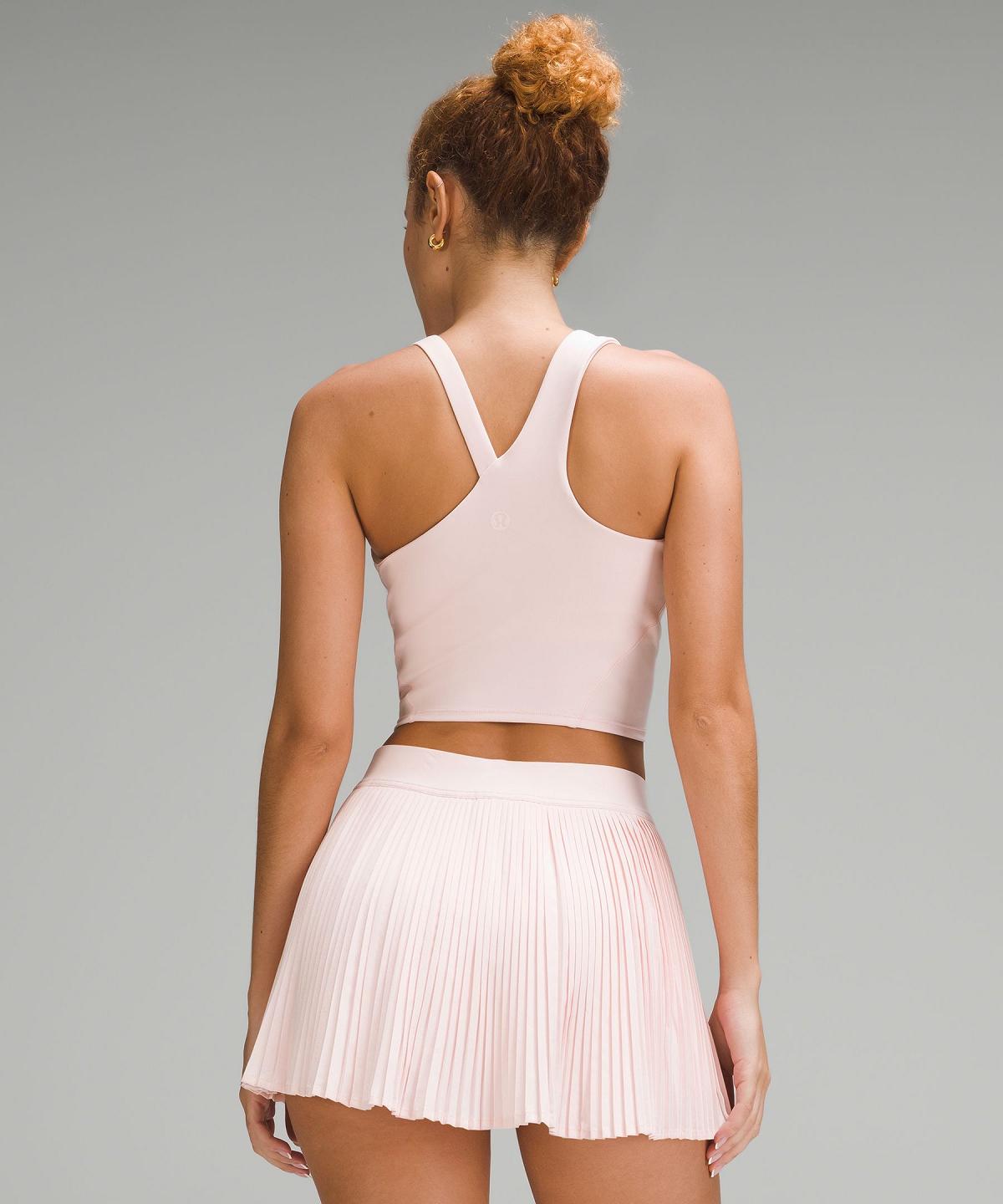 Debardeur Lululemon Everlux Asymmetrical Tennis Femme Corail | FR_LuLu72259