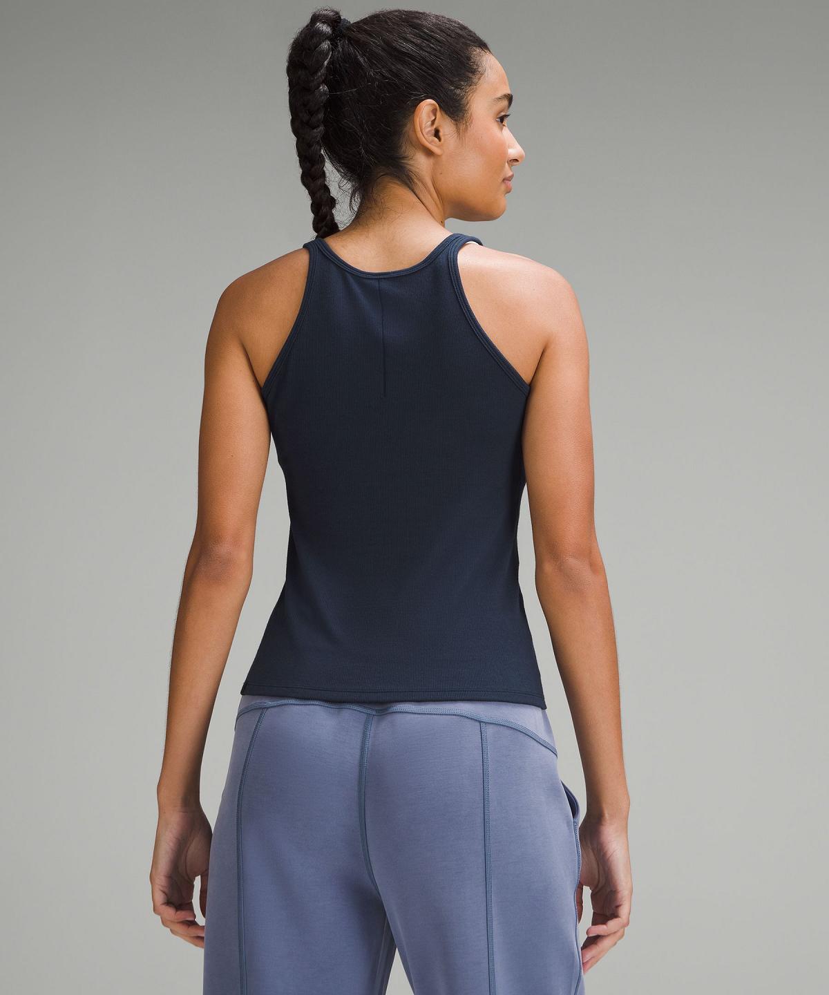 Debardeur Lululemon Hold Tight Thin Strap Racerback Femme Bleu Marine | FR_LuLu29820