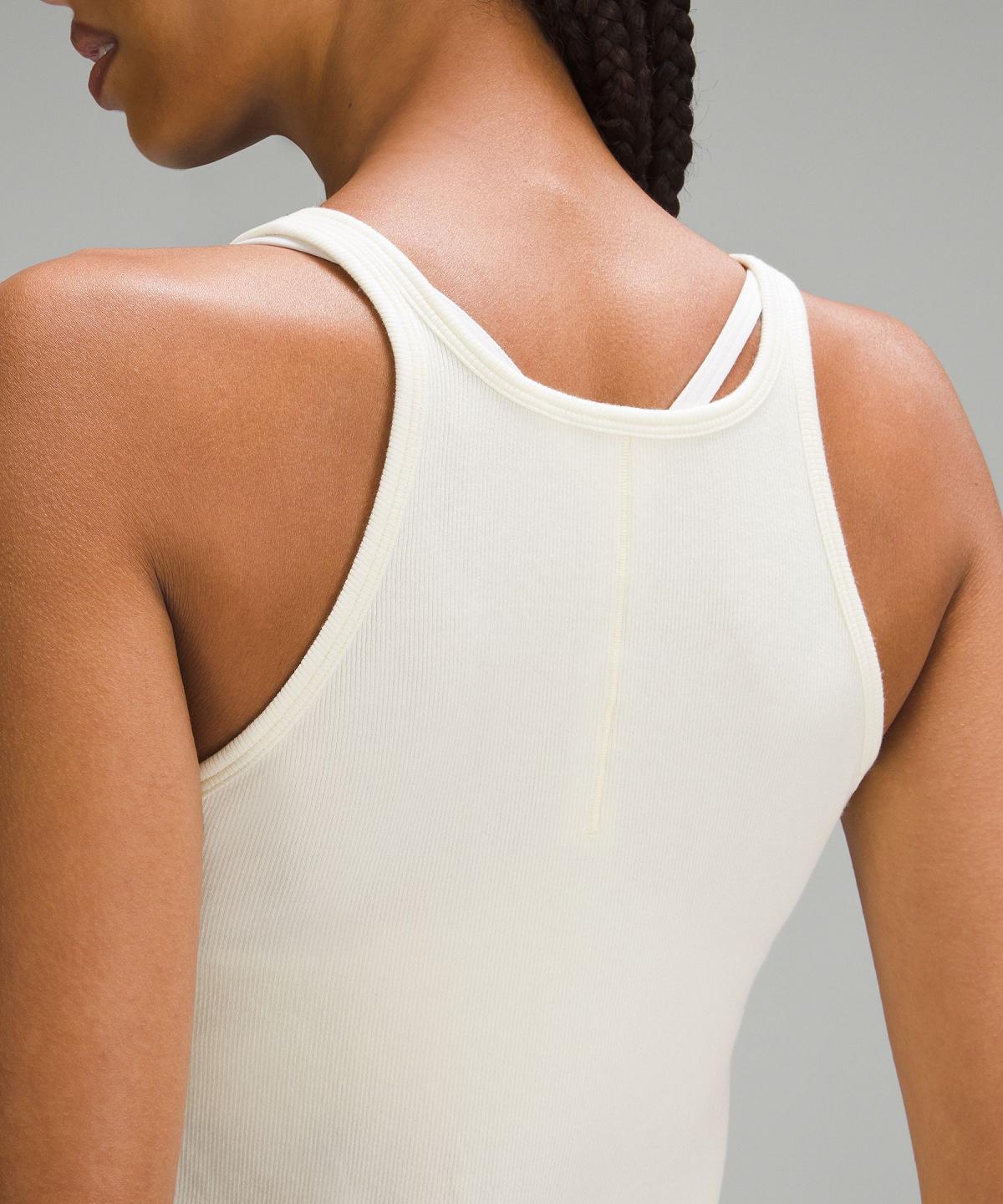 Debardeur Lululemon Hold Tight Thin Strap Racerback Femme Blanche | FR_LuLu21808