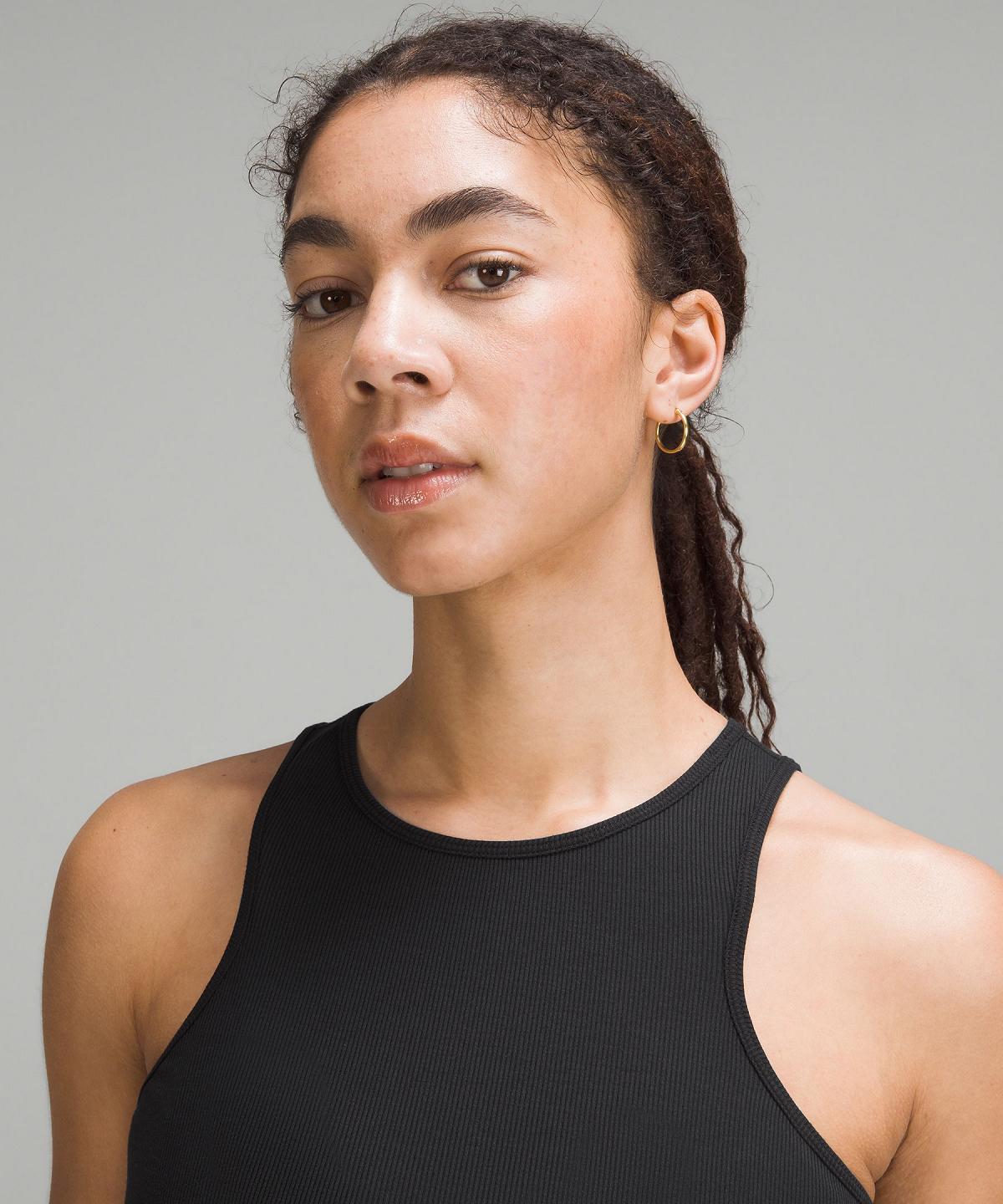 Debardeur Lululemon Modal Silk Twist-Back Yoga Femme Noir | FR_LuLu39097