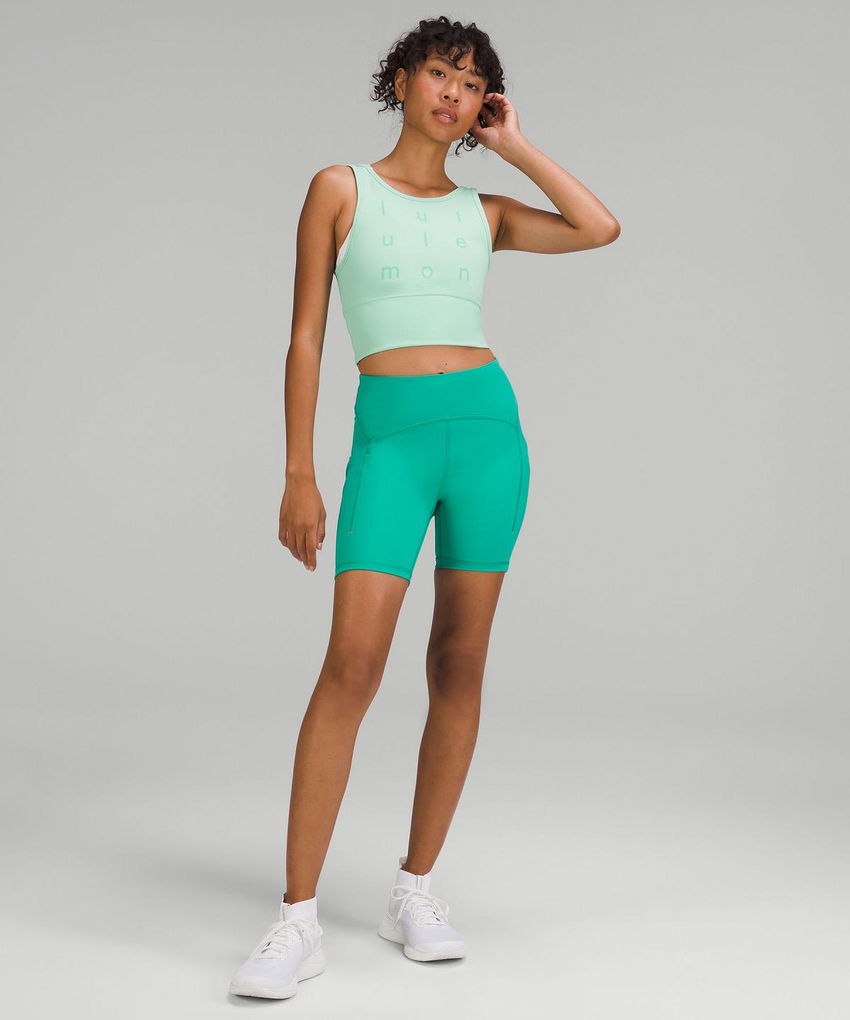 Debardeur Lululemon Power Pivot Everlux Femme Vert | FR_LuLu58032