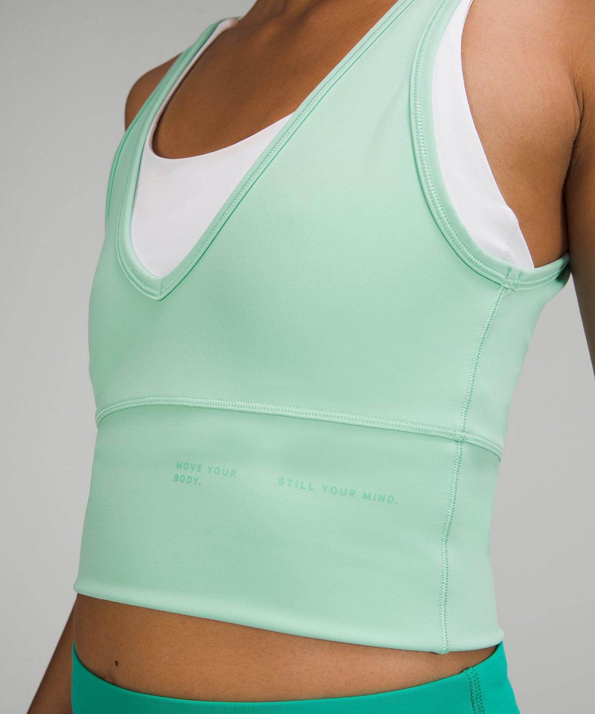 Debardeur Lululemon Power Pivot Everlux Femme Vert | FR_LuLu58032