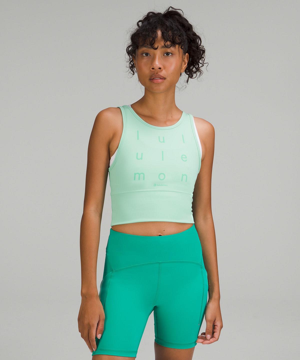 Debardeur Lululemon Power Pivot Everlux Femme Vert | FR_LuLu58032