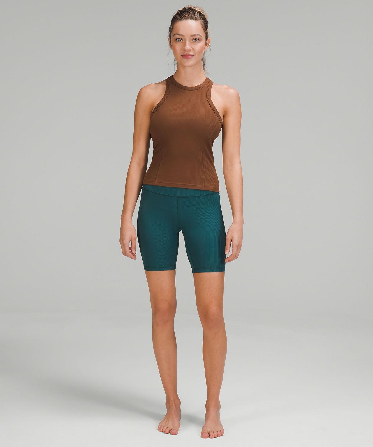 Debardeur Lululemon Ribbed Nulu Racerback Yoga Femme Marron | FR_LuLu68695